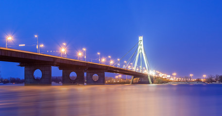 Moscow bridge in Kiev. Ukraine