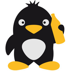 Penguin And Beer