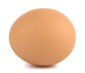 Egg closeup isolated on white background, horizontal
