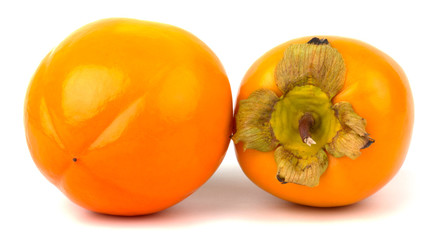 Persimmon fruit isolated on white background