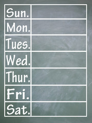 week table