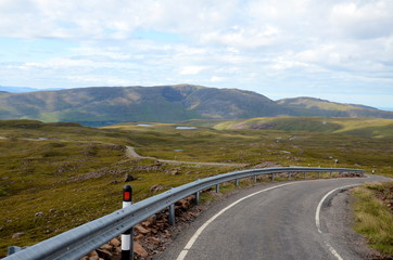 The road to Applecross in Scotland