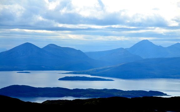View from Applecross peninsula looking towards Skye & Raasay