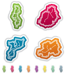 Simple Country Icons