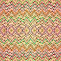 Photo sur Plexiglas Zigzag Motif en zigzag coloré sans couture