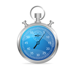 Blue stopwatch vector illustraion