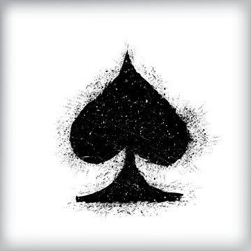Grunge playing card symbol