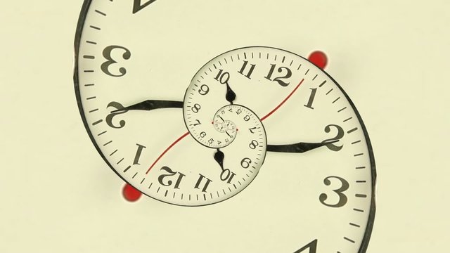 Droste effect clock