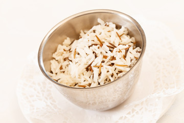 rice in the bowl