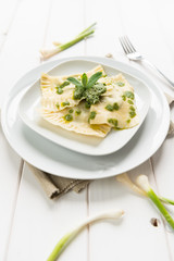 Ravioli with herbs