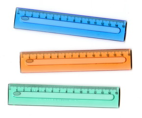 Three transparent rulers © Juulijs