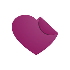 Obraz premium folded heart