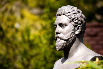 Denkmal Villa Borghese in Rom Statue