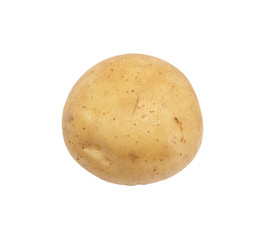 Fresh potatoes on a white background