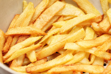 fried potato slices, potato chips
