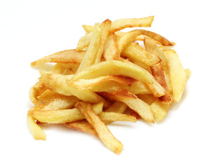 fried potato slices, potato chips