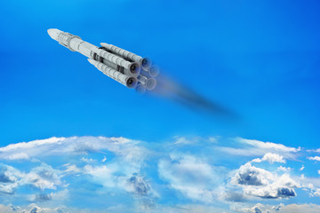 Fototapeta premium Rakete - 3D Render