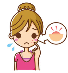 ニキビ　肌荒れ