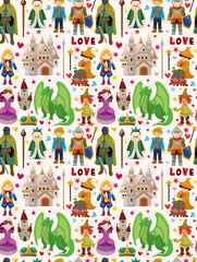 seamless Fairy tale pattern