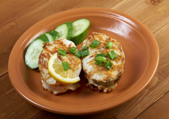 grilled t-bone codfish  steak