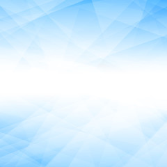 Obraz premium This abstract background features overlapping geometric blue and white shapes, creating a modern gradient effect with a bright central light.