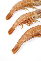 Fresh shrimp tails