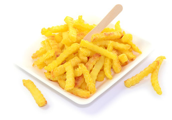 Pommes, goldgelb