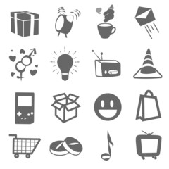 Collection of icons. Vector design.