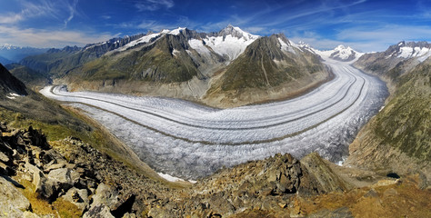 Aletsch glacier - Swiss Alps