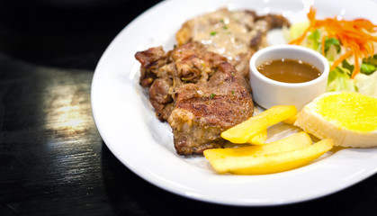 Pork Steak with sauce