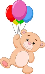 Dekokissen Süßer Bär mit Ballon © tigatelu
