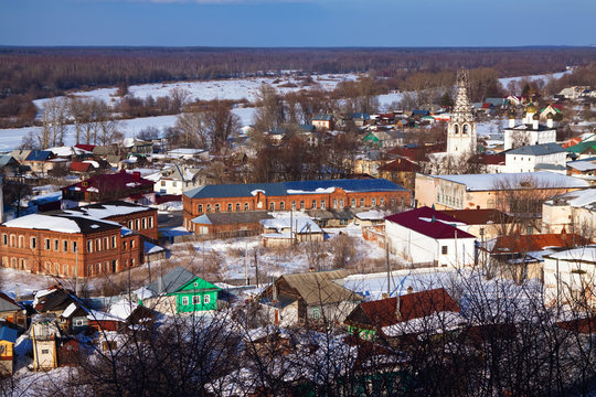   Gorokhovets in winter. Russia