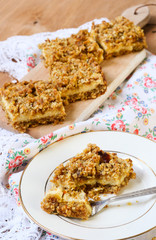 Date, fig and orange oatmeal bars