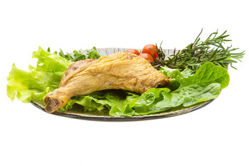Smoked chicken leg