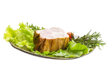 Bacon with vegetables