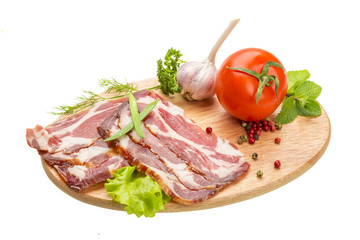 Bacon with vegetables