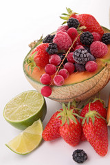 Fototapeta na wymiar melon and berries
