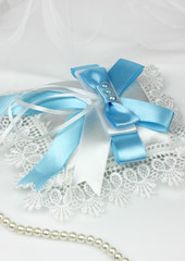wedding accessories on white