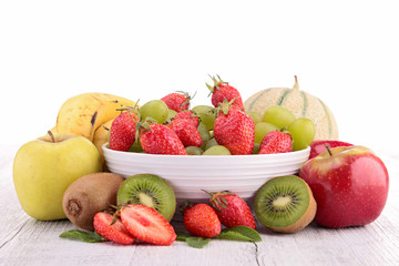 composition with fruits