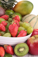 composition with fruits