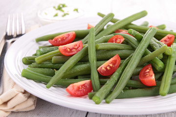 french bean salad with tomato