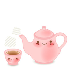 Teapot set : Vector File EPS10