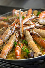 Paëlla, espagnol, cuisine, gastronomie, fruits de mer