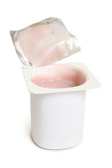 Open packing with yoghurt © Popova Olga