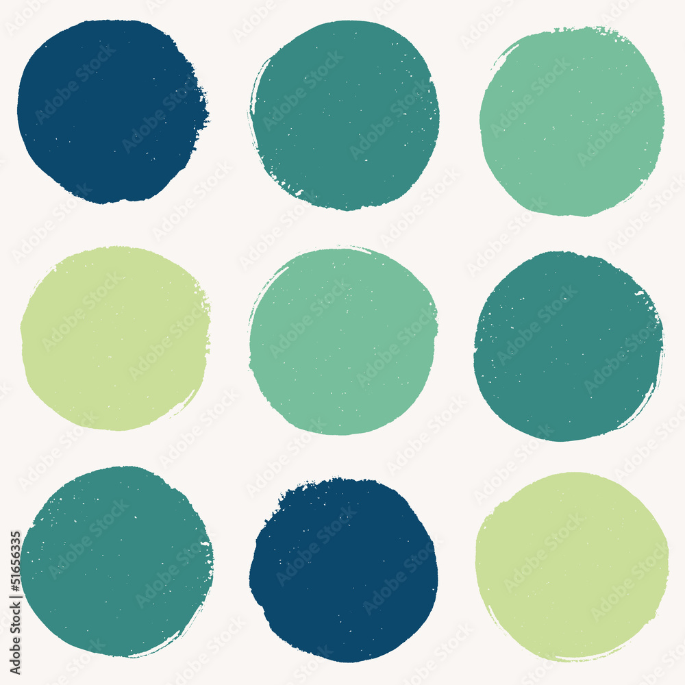 Poster color pattern with grunge circles