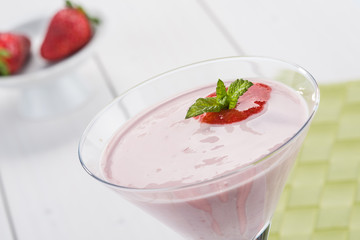 Frappè alla fragola - Strawberry milkshake