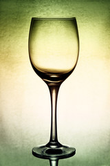 empty glass.