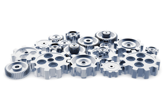 gear machinery and titanium concept