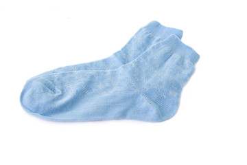 Socks on a white background