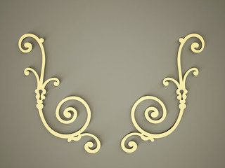 Gold ornamental concept